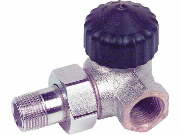 Heimeier 2310-01.000 Thermostatventil Rotguß vernickelt R 3/8''Winkeleckform rechts