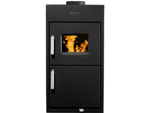Buderus Logaflame HLG317 N Festbrennstoff-Heizeinsatz 12kW Gusseisen Frontplatte 790x396mm 8732952574
