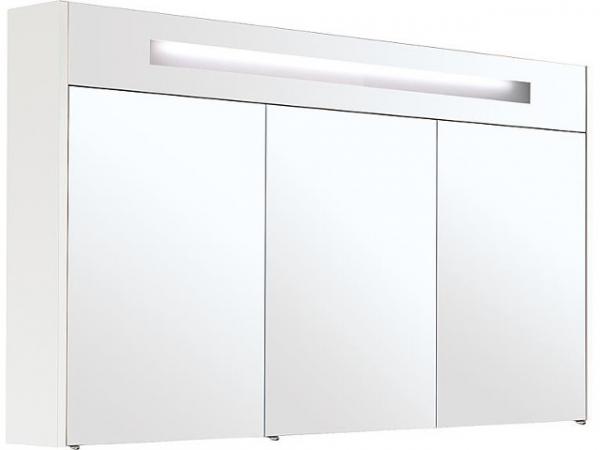 Spiegelschrank mit Beleuchtung, weiß matt 3 Türen 1200x750x188mm