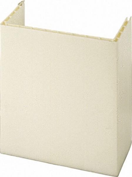 SIMPLEX Steigstangprofil 3-schenkelig weiss, 75 x 150 x 75mm VPE = 8 x 3 m