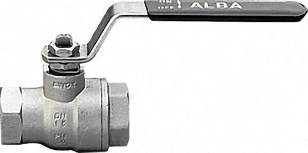 Edelstahlkugelhahn 1 1/2'' IG/IG mit Stahl-Handhebel