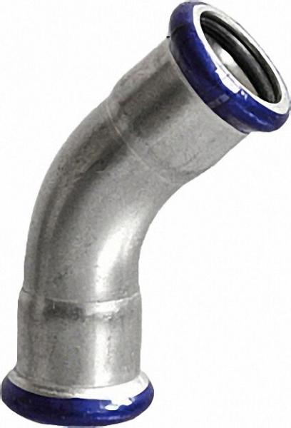 Edelstahl-Pressfitting Bogen 45°, DN 22 i/i
