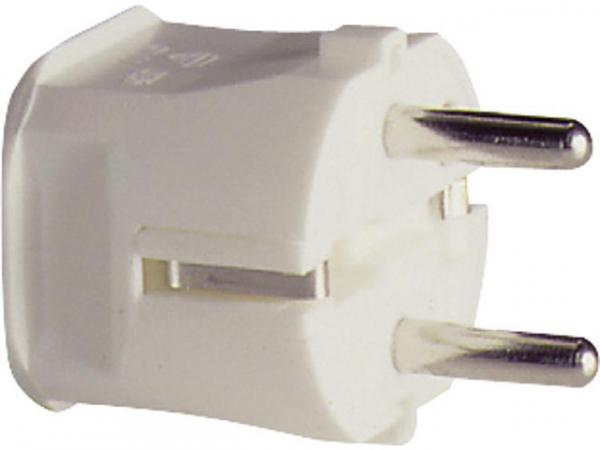 Schutzkontakt-Stecker 2-polig - schwarz 16A - 250V