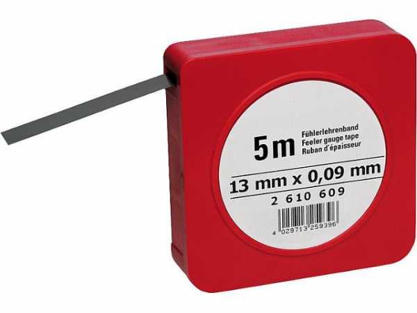 Fühlerlehrenband 5 m 0,1mm (H)