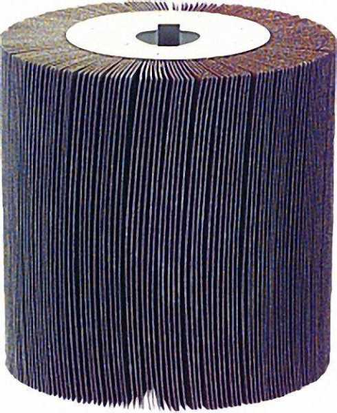 Lamellenschleifwalze mit 19mm Doppel-Keilnut 100x100x19mm, Körnung P 120
