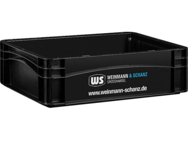 Transportbox WS schwarz 400 x 300 x 120 mm ohne Deckel