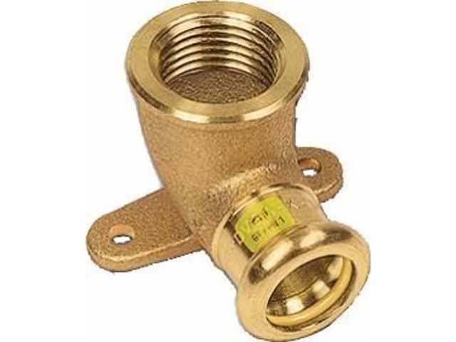 Sanha Gas-Pressfitting , Wandscheibe 18x1/2 IG, Flügelflansch, Rotguss Sanha Gas-Pressfitting , Wandscheibe 18x1/2 IG, Flügelflansch, Rotguss