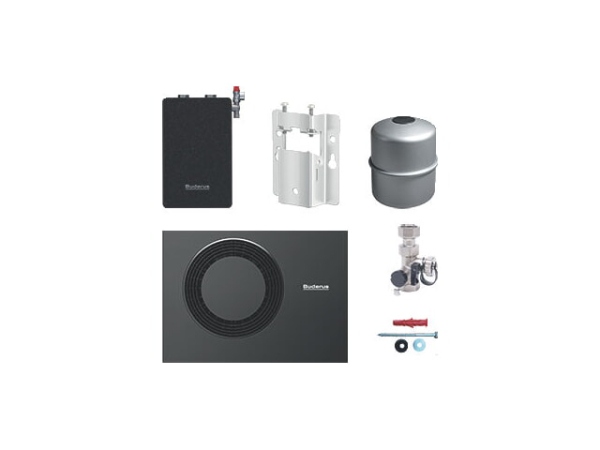 Buderus Gas-Hybrid-Brennwertkessel Logano plus GB192i.2 Paket Logaplus Ergänzungs-Set WLW-10 MB A H HYC25 MAG18L 10 kW mit Hybridmanager HM2