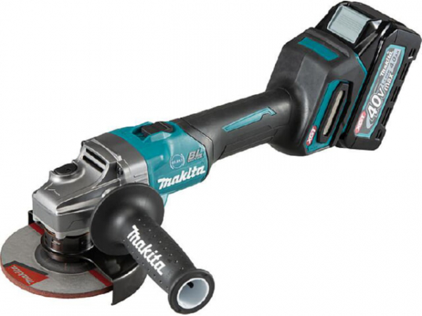 Akku-Winkelschleifer Makita 40V GA005GM201 mit 2x 4,0 Ah Akkus und Ladegerät