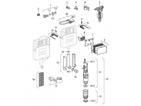 Geberit 241.826.00.1 Bauschutz zu UP-SPK 320