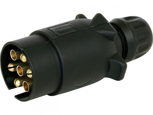 Stecker 12 V / 7-polig Kunststoffgehäuse, ISO 1724