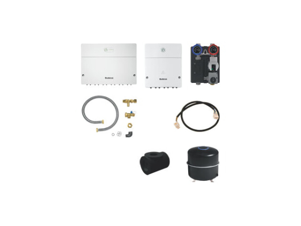 Buderus Hybrid-Brennwertkessel Logano plus KB192 Paket Logaplus MZ HF-Set-KB192 für Heizkreis mit Mischer DN32 mit Regelmodul HM200 Hybridgr