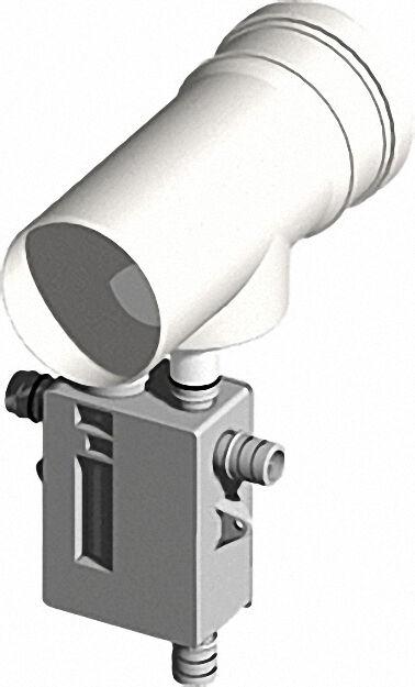 Kunststoff-abgassystem Kondensatablauf senkrecht mit Siphon DN 110 Kunststoff-abgassystem Kondensatablauf senkrecht mit Siphon DN 110