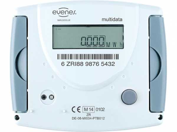 Splitwärmezähler Evenes Durchfl. 6,0m³/h, 1 1/4'x260mm waagerecht, inkl. Eichgebühr