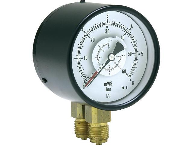 Öldruckmanometer ohne Glyzerindämpfung 0-25 bar 63 mm 1/4 unten