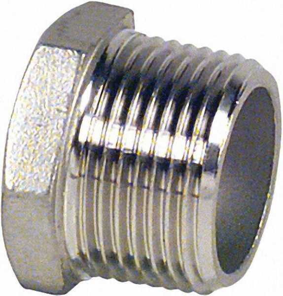 Edelstahl-Gewindefitting reduziert Stück 3/8'' x 1/4''