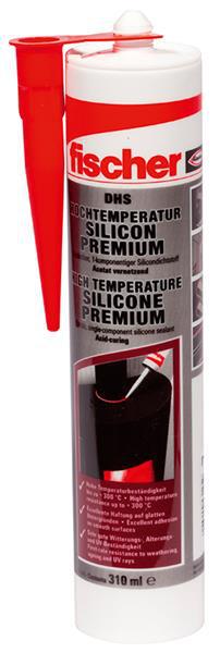 Fischer Hochtemperatur Silikon rot DHS 310 ml Silikondichtstoff Dichtmasse
