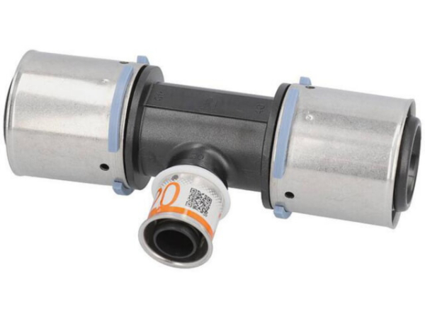 Uponor S-Press T-Stück reduziert PPSU Ø40mm-Ø32mm-Ø40mm