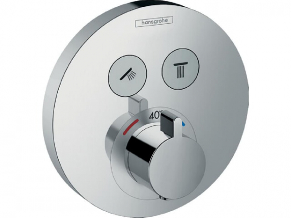 UP-Thermostat Hansgrohe ShowerSelect S Fertigset 2 Verbraucher chrom