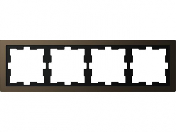 D-Life Metallrahmen, 4fach, Moccametallic