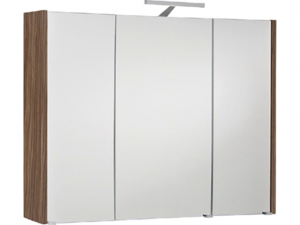 Spiegelschrank mit Beleuchtung Eiche Khaki, 3 Türen 950x750x188mm