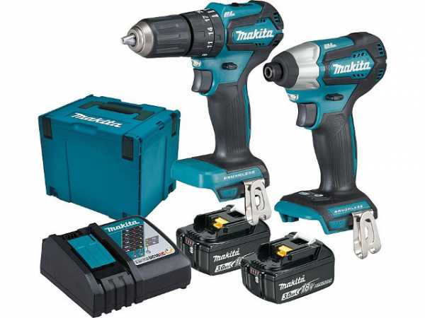 Akku-Set MAKITA 18V DLX2221JX2 mit 2x3,0 Ah Akkus und Ladegerät