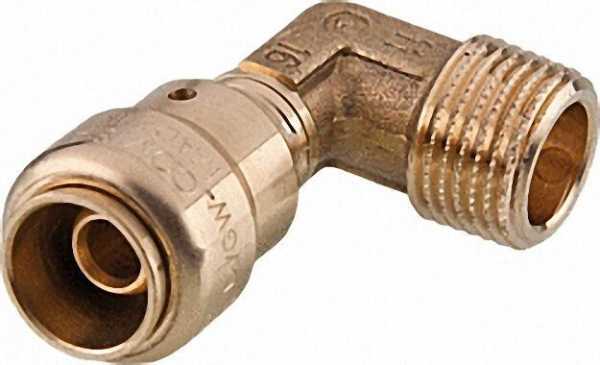 COMISA Steckverbindersystem Pronto Fit Übergangswinkel mit AG 90° 20x2mm - 3/4''