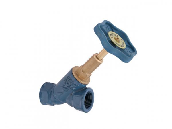 Freistromventil, Serie Blue-tec, ohne Entleerung, mit steigender Spindel, DN65, Innengewinde 2 1/2"