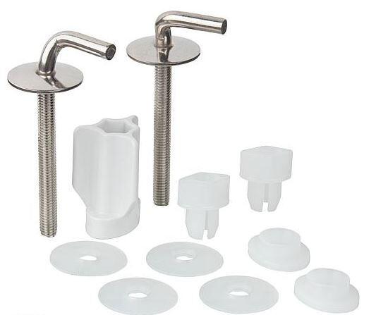 HARO WC-Scharnier Haro BO302Y Edelstahl, FastFixmutter, 2-Punkt-Verstellung