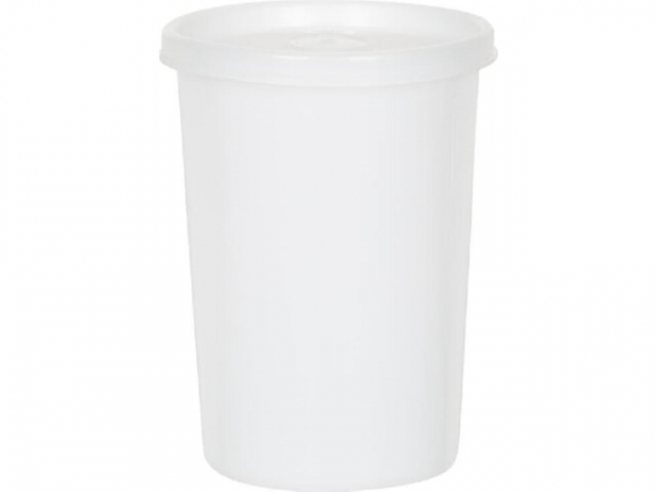 Dose mit Stülpdeckel 500 ml, rund,natur, 95x127 mm