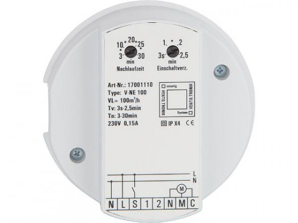 Steuerbaustein EVENES Typ V-NE100 100m³/h Nachlauf + Einschalt- verzögerung