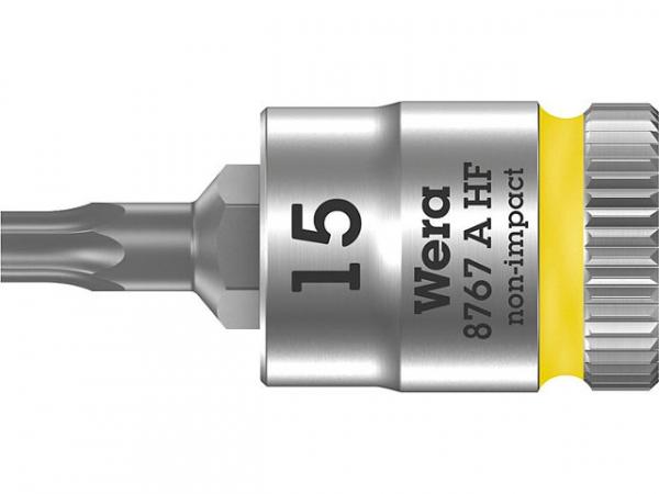 Knarreneinsatz 8767 A HF Torx T15 Länge 28,0mm Antrieb 6,3mm 1/4'