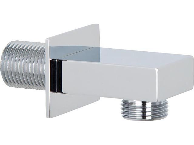 Design-wandanschlussbogen 90° verchromt rechteckige Ausführung Design-wandanschlussbogen 90° verchromt rechteckige Ausführung