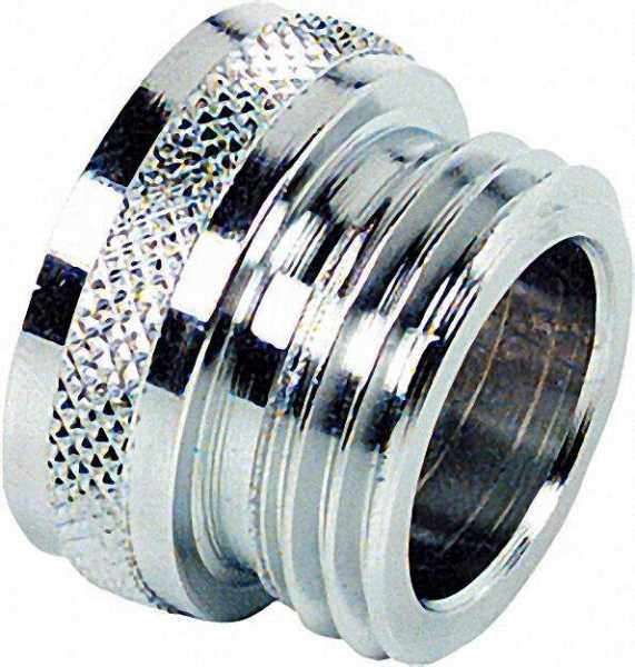Reduzierstück Messing verchromt IG M22X1 auf AG 1/2''