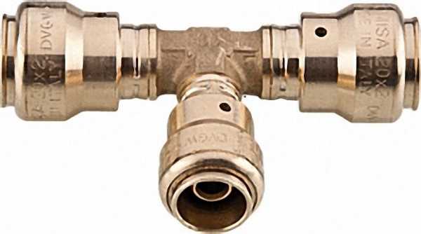 COMISA Steckverbindersystem Pronto Fit T-Stück mittelabgang reduziert 20x2-16x2-20x2mm