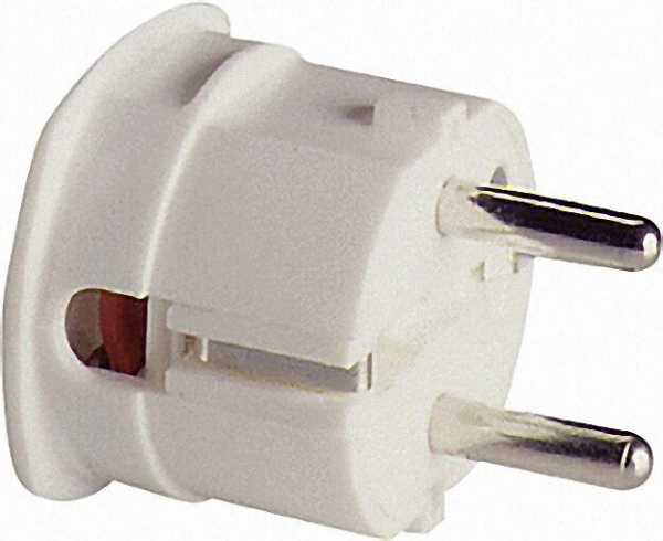 Schutzkontakt-Winkelstecker 2-polig - schwarz 16A - 250V