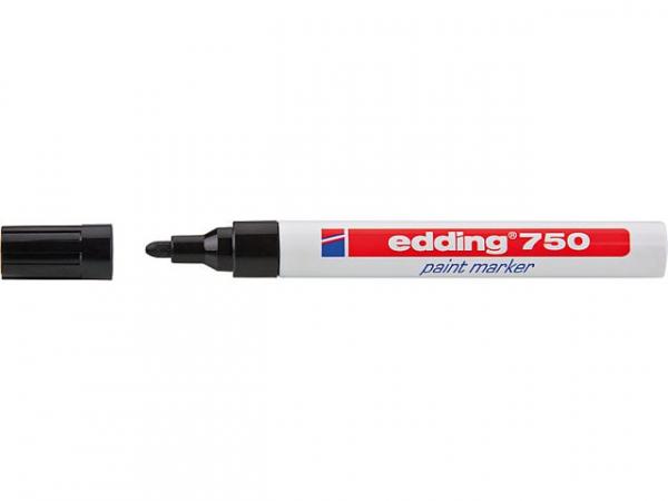 EDDING Lackmarker 780 schwarz Strichbreite 0, 8mm Kunststoffspitze