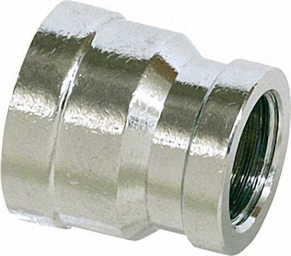 Reduzier-Muffe 3/4'' x 1/2'' IG/IG verchromt
