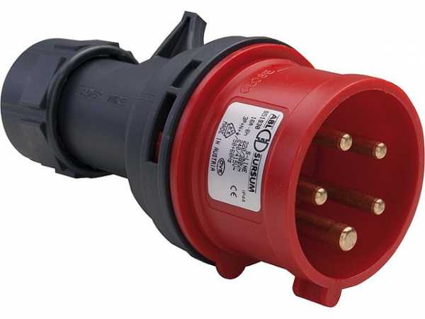 Stecker IP44 5-polig, 16 A 400 V