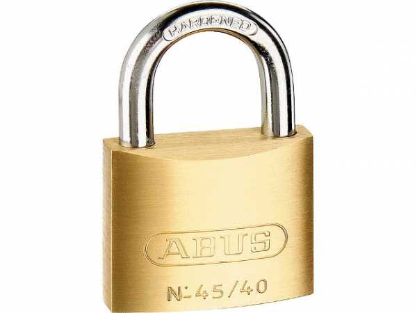 ABUS Messing-Zylinderschloss 45/20 Triples SB, Größe 20mm = 3 Stück gleichschließend