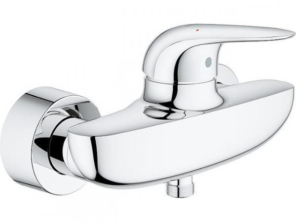 Brausemischer Grohe Eurostyle verchromt, geschlossener Hebel, Aufputz