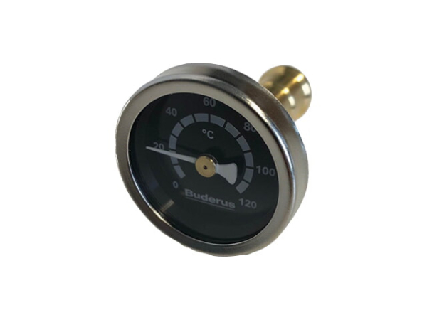 Buderus Logafix Thermometer 1/2" + 3/4" Nachrüstsatz für Kugelhähne/Pumpenkugelhähne 0–120°C 7738342237