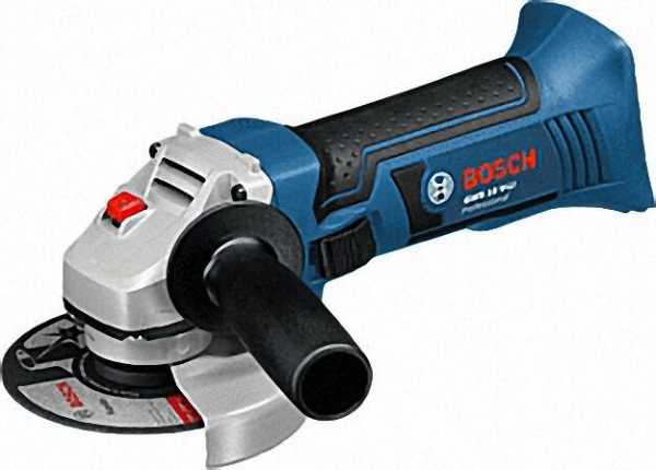 BOSCH Akkuwinkelschleifer GWS18-125V-Li Professional, ohne Akku + Ladegerät, Trennscheibe=115mm