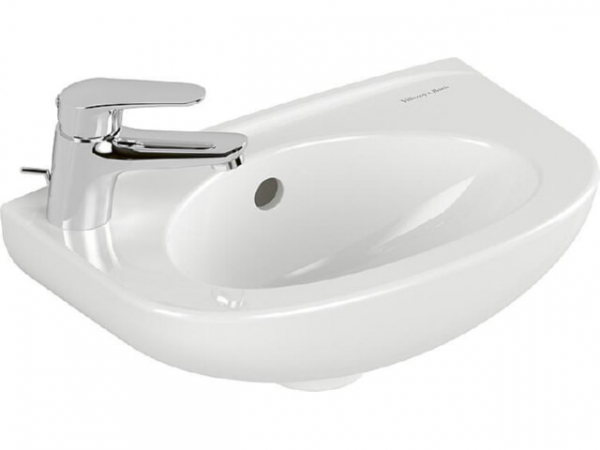 Handwaschbecken Villeroy & Boch NEWO rund 400 x 255 mm HL links