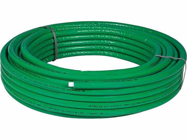 Alu-Verbundrohr PE-RT 16 x2 mm Rolle 50 m mit Isolierung 6 mm Trinkwasser geeignet