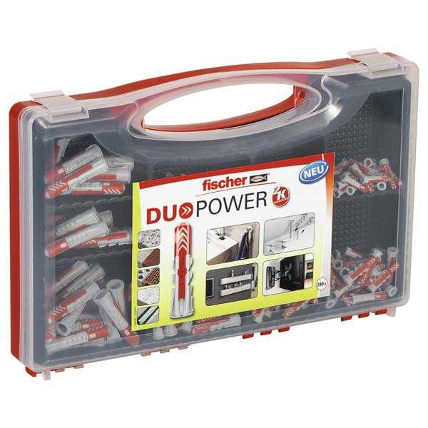 Fischer Red Box DuoPower SET 5, 6, 8, 10 Dübelsortimente in praktischer Red Box, VPE 280 Stück