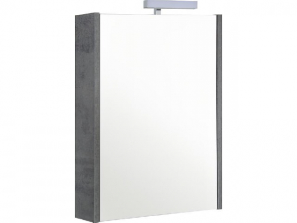 Spiegelschrank NOA mit LED-Leuchte, Zement, 515x700x155mm
