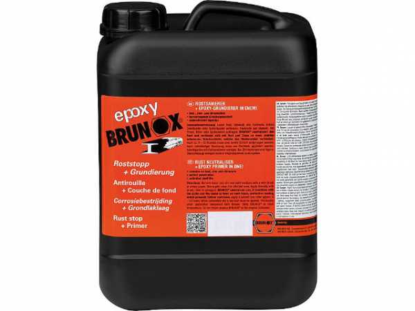 Rostumwandler und Grundierung BRUNOX epoxy 5 Liter Kanister