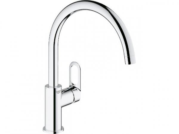 Spültischmischer Grohe BauFlow Zero, Schwenkbereich 360°, Ausladung 223mm, chrom