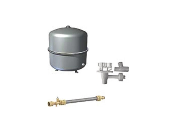 Buderus Logaplus MZ Zubehörpaket für GBH172i.2 Hybridgerät Ausdehnungsgefäß 35 l Trichtersiphon Anschluss-Set silber